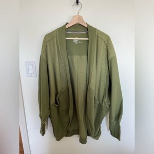 Anthropologie Pilcro sweatshirt cardigan, size L/XL